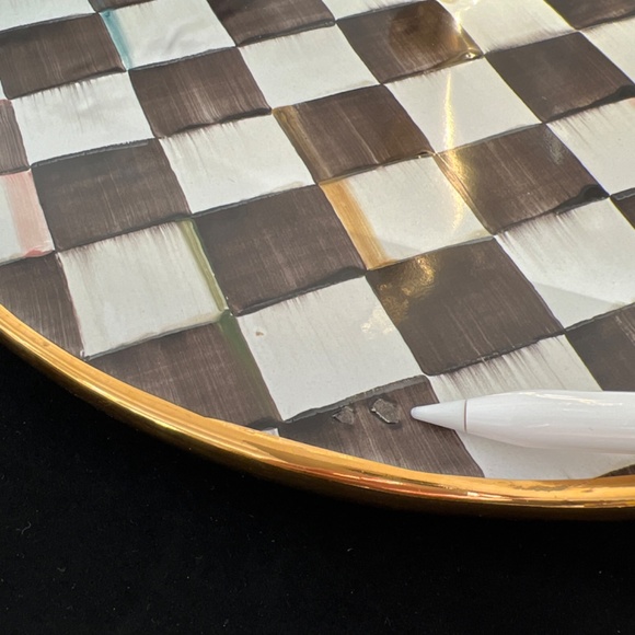 Mackenzie-Childs Courtly Check Cheese Course - Picture 9 of 10